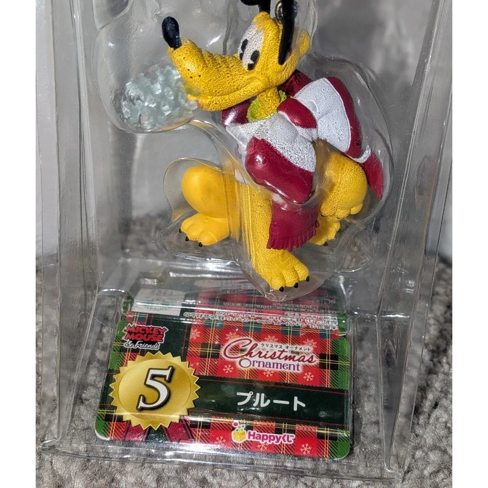 Disney Christmas Ornament 2014 Pluto Japan Festive‎ Scarf Holiday Collection New